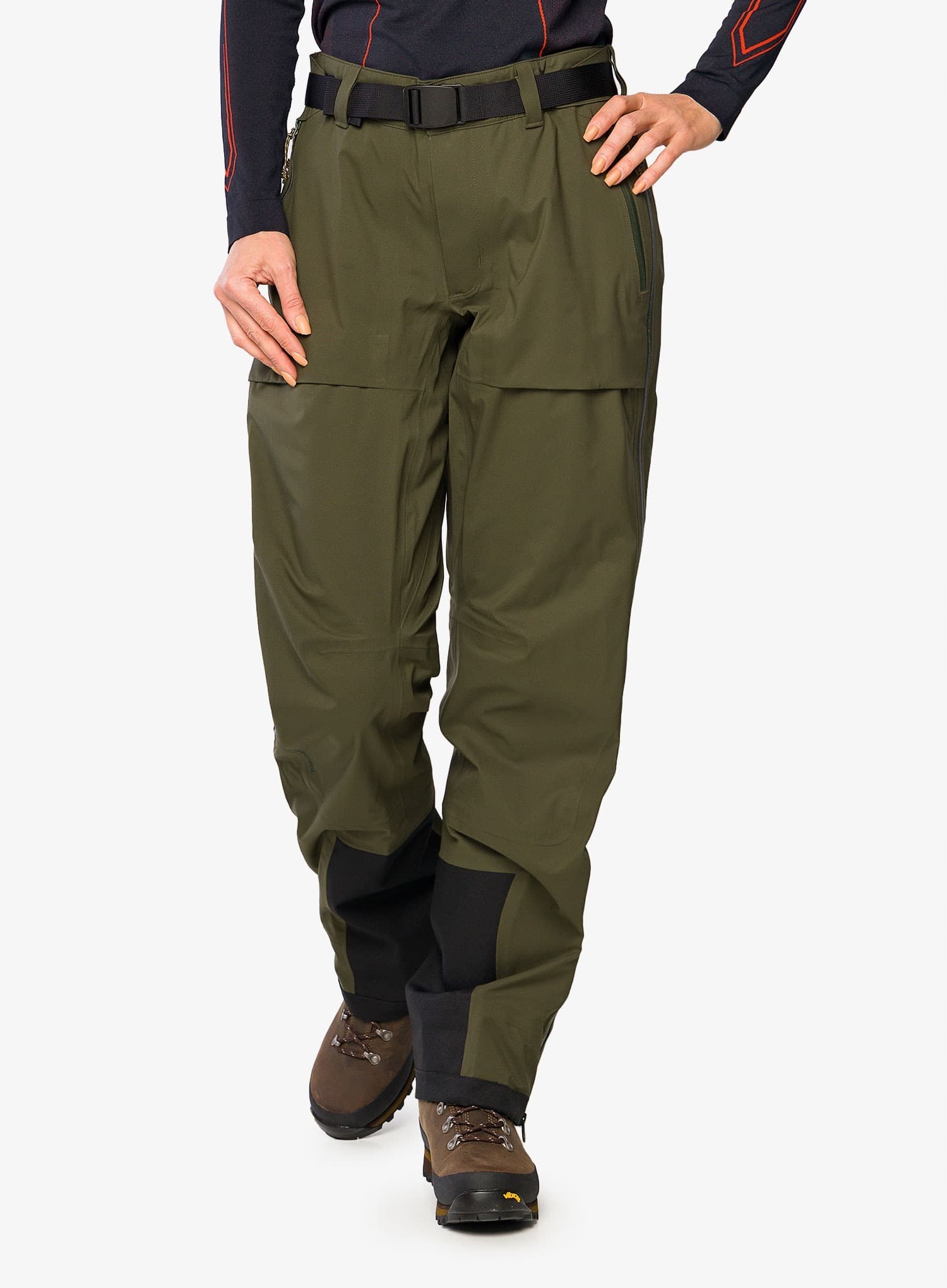 Spodnie Fjallraven Keb Eco-Shell Trousers - głęboki las, rozmiar L