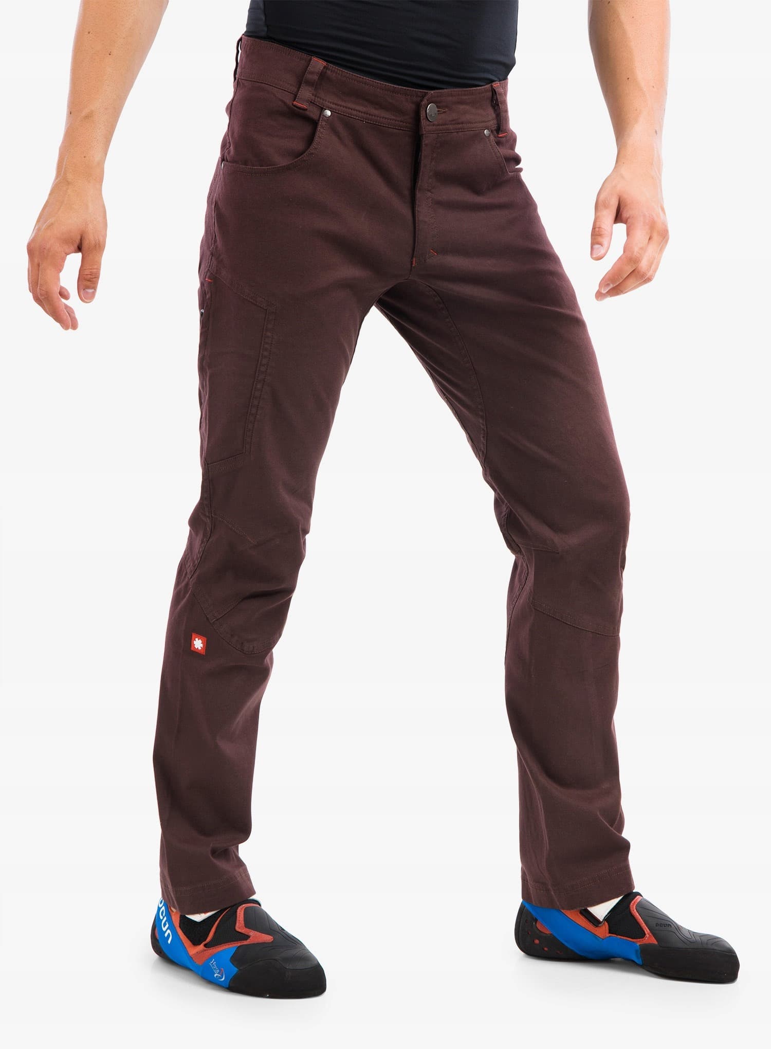 Spodnie wspinaczkowe Ocun Cronos Pants - brown chocolate, rozmiar XL