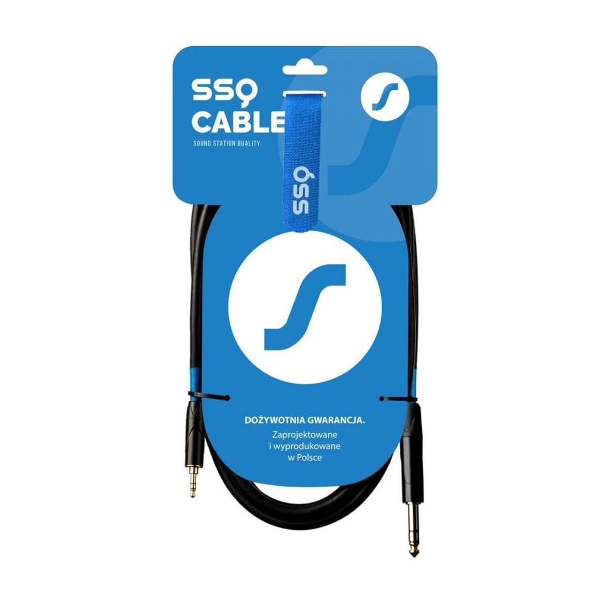 SSQ MiJS2 Kabel Audio Jack 3.5mm - Jack 6.3mm Stereo 2m