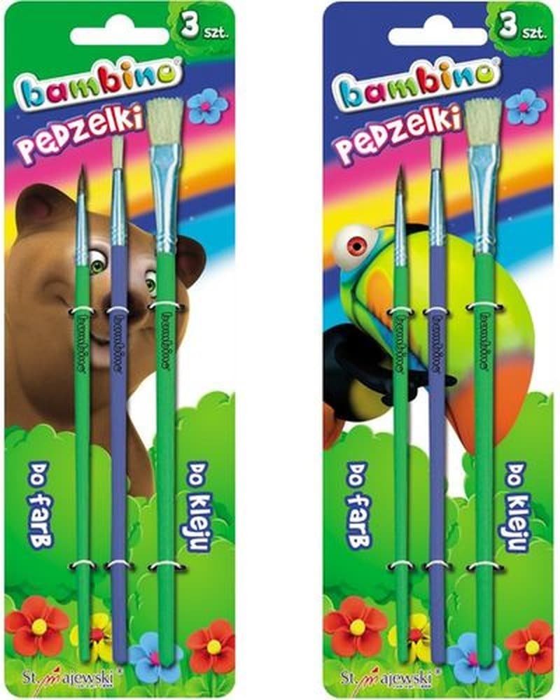 ST-Majewski Pędzelki Bambino 3 sztuki