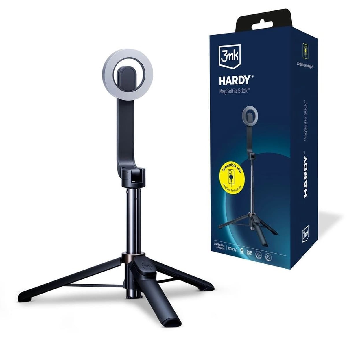 Statyw i Selfie Stick 3mk Hardy MagSelfie stick
