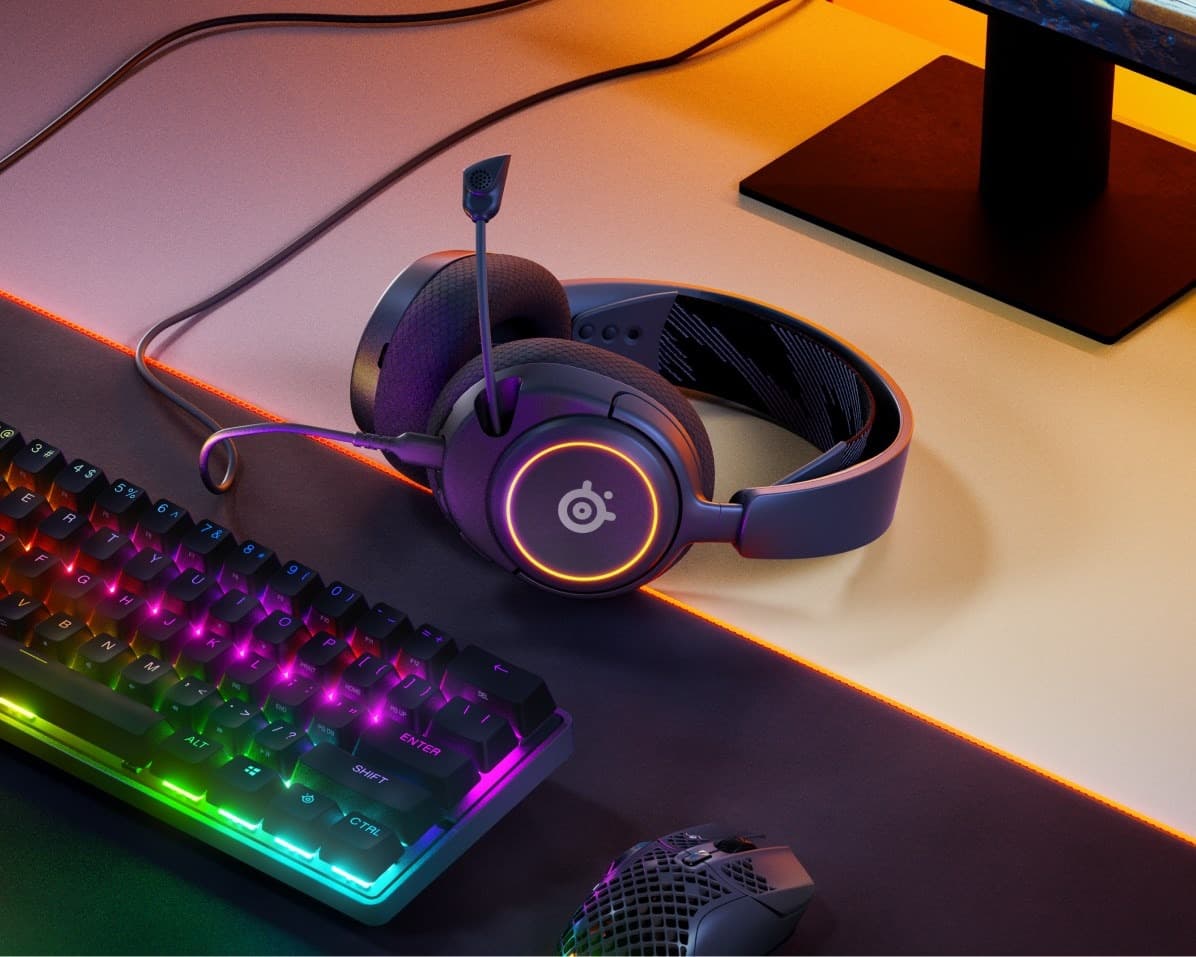 SteelSeries Arctis Nova 3 Słuchawki Gamingowe Przewodowe USB-C Czarne