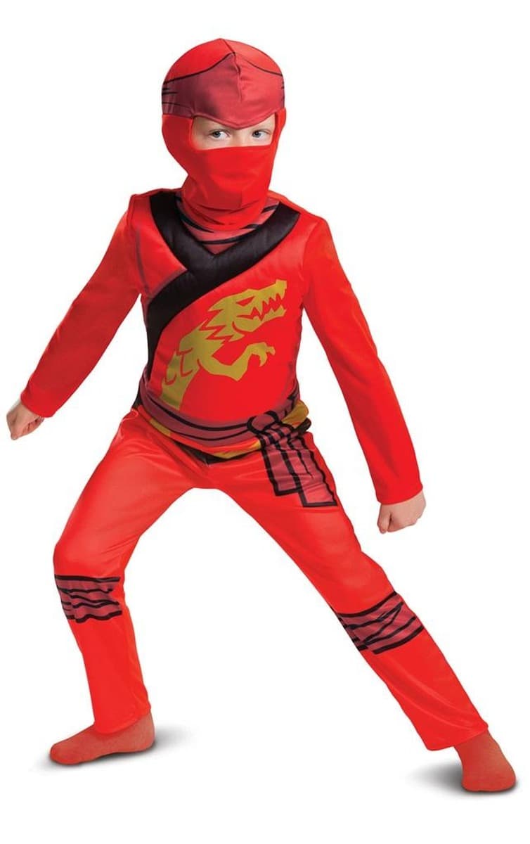 Strój karnawałowy Ninjago Kai rozmiar M dla dzieci 127-136 cm