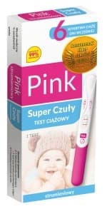 Strumieniowy test ciążowy Pink do samodzielnego wykonania