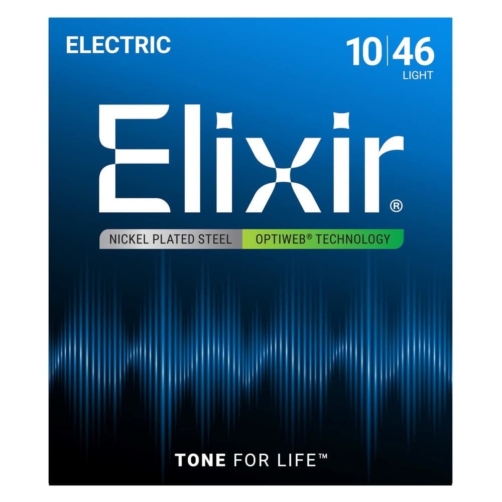 Struny do gitary elektrycznej Elixir Optiweb Light 10-46