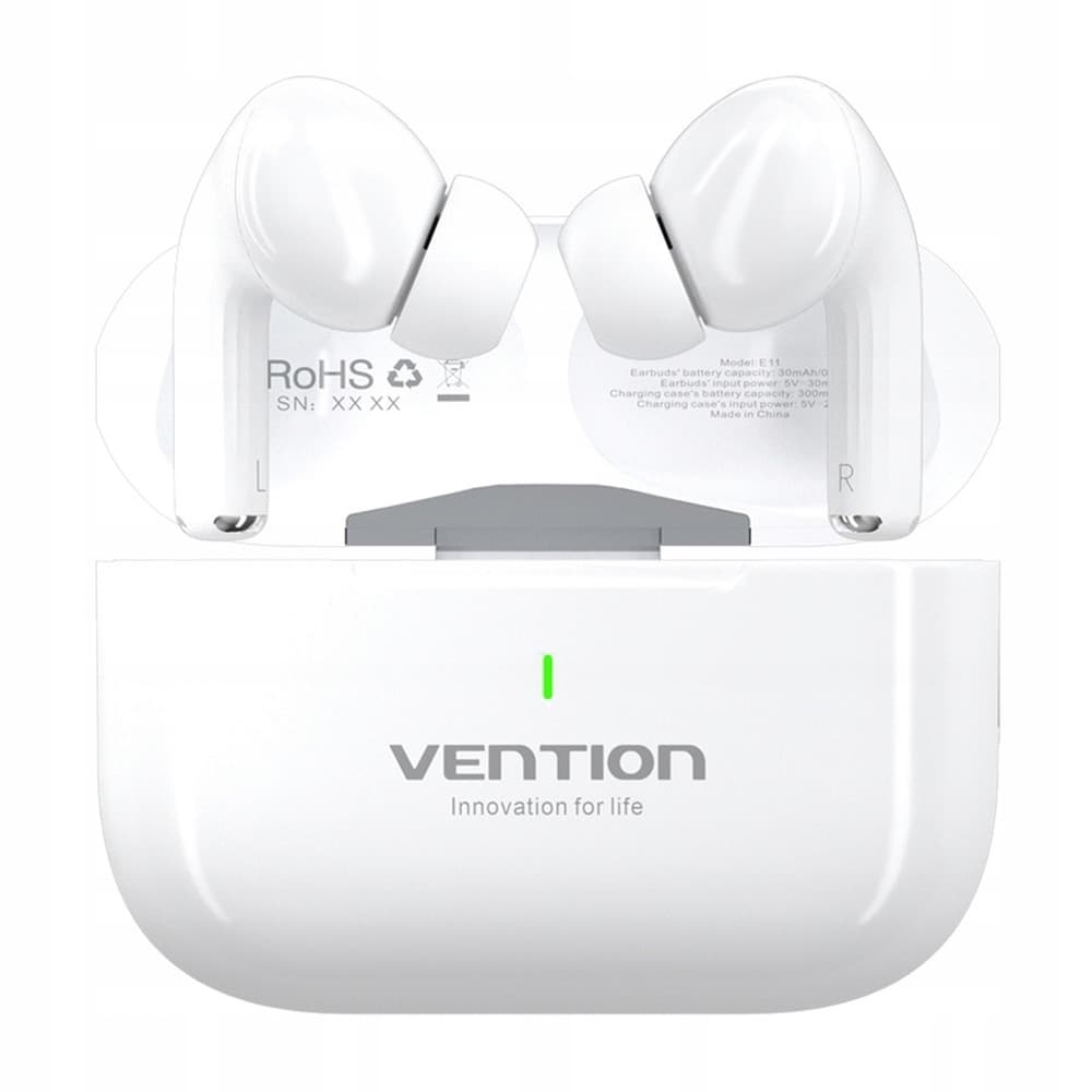 Słuchawki bezprzewodowe Vention Bluetooth 5.4 HiFi TWS białe