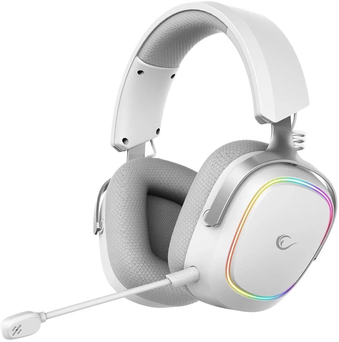 Słuchawki bezprzewodowe nauszne Rampage RETSU BT 2.4G RGB białe