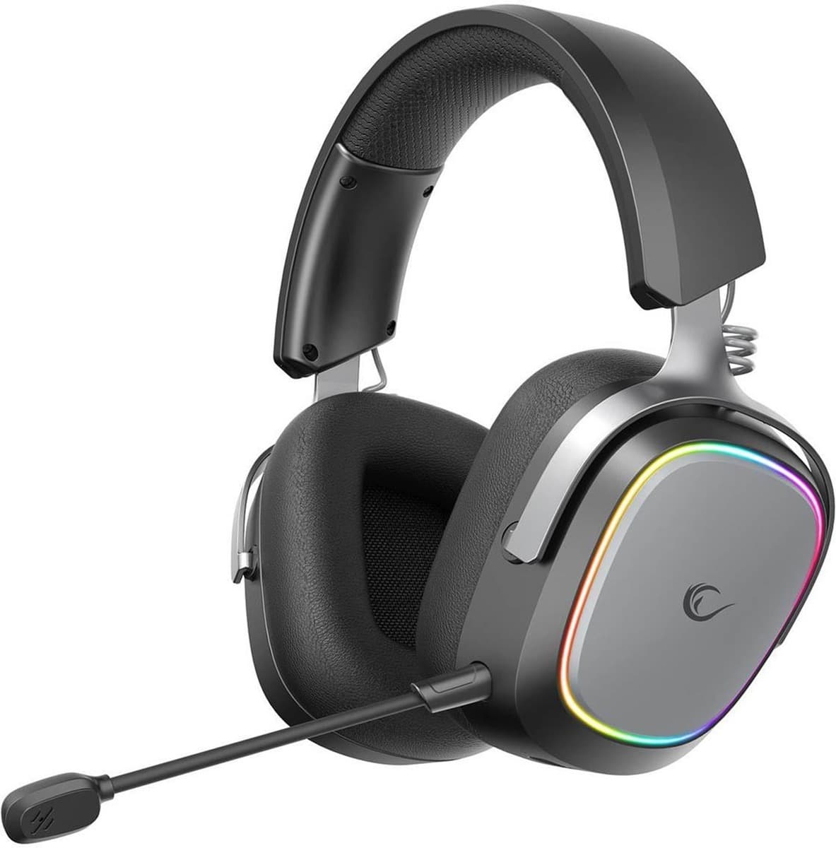 Słuchawki bezprzewodowe nauszne Rampage RETSU Bluetooth 2.4G RGB czarne