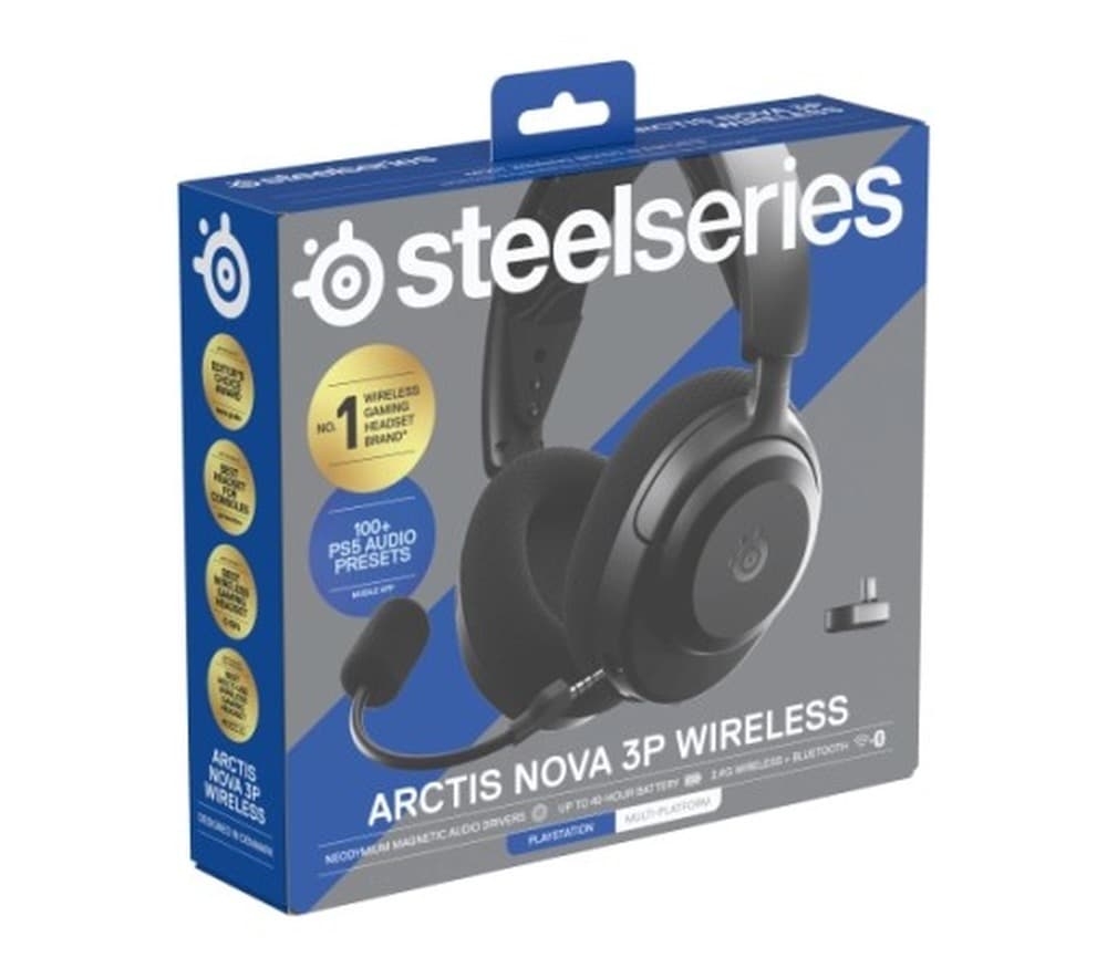 SteelSeries Arctis Nova 3P Słuchawki Bezprzewodowe Playstation Czarne