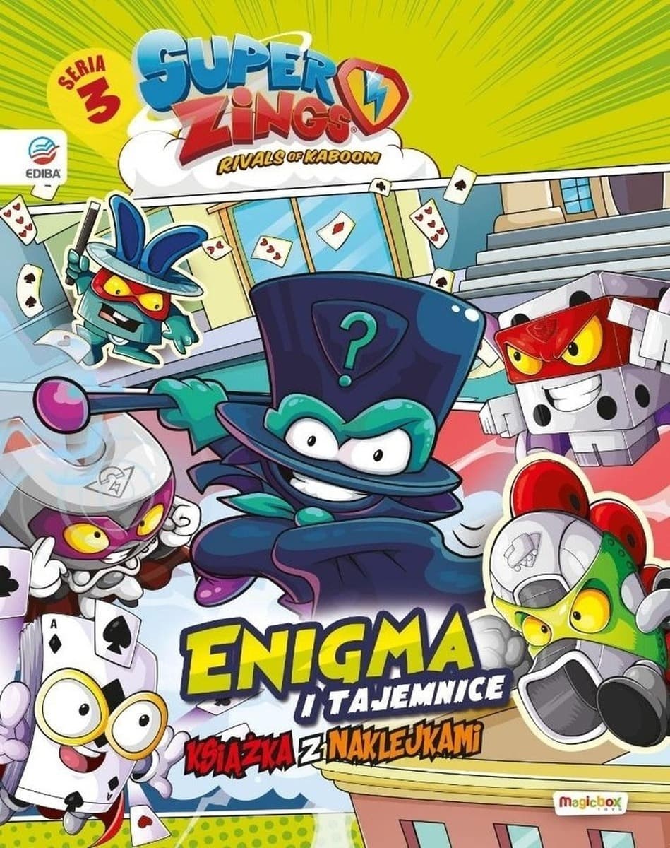 SuperZings Enigma i tajemnice. Książka z naklejkami. Seria 3