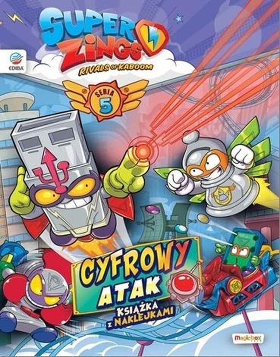 SuperZings Książka z naklejkami i figurką Seria 5