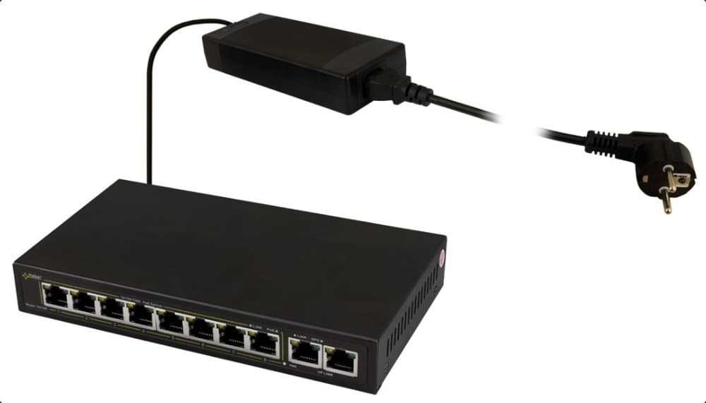 Pulsar Switch PoE Gigabit Ethernet 10-portowy