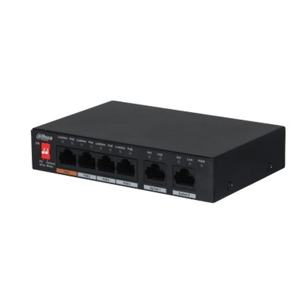 Dahua Switch sieciowy 6-portowy 4xPoE 60W
