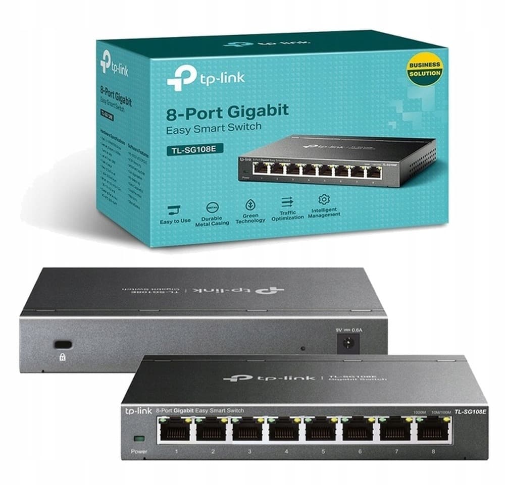 Switch zarządzalny Gigabit Ethernet 8 portowy