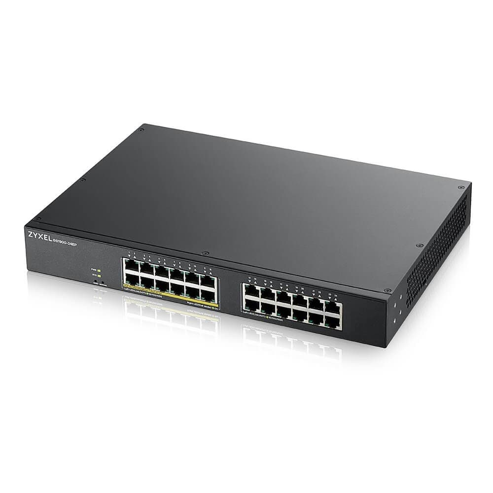 Przełącznik Zyxel GS1900-24EP 24-portowy PoE+ 130W Managed Gigabit