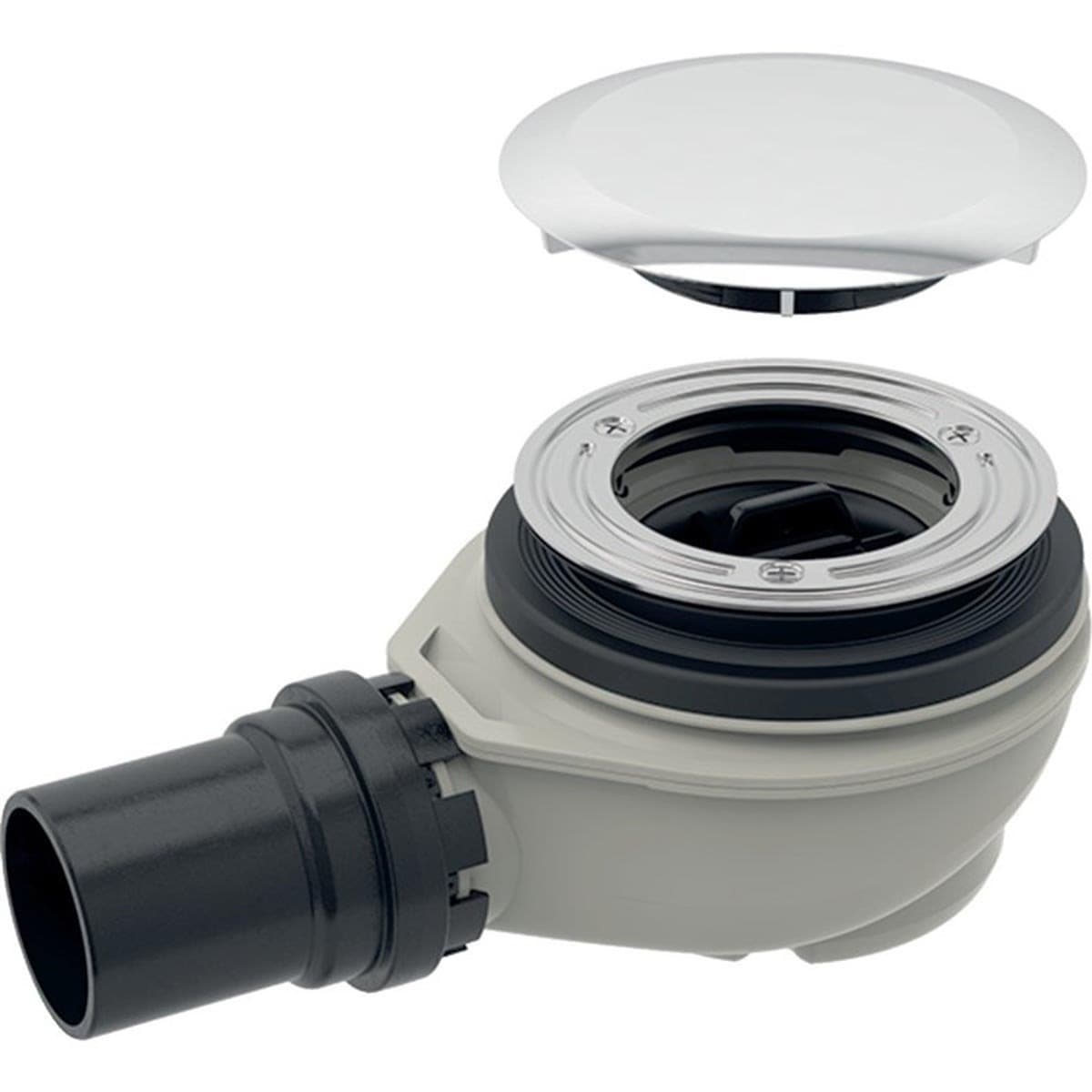 Syfon do brodzika D90 chromowany