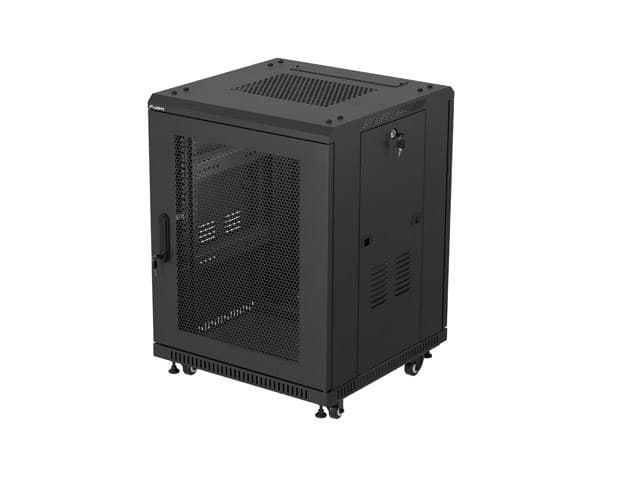 Szafa instalacyjna RACK stojąca 19 cali 15U 600x600 mm czarna