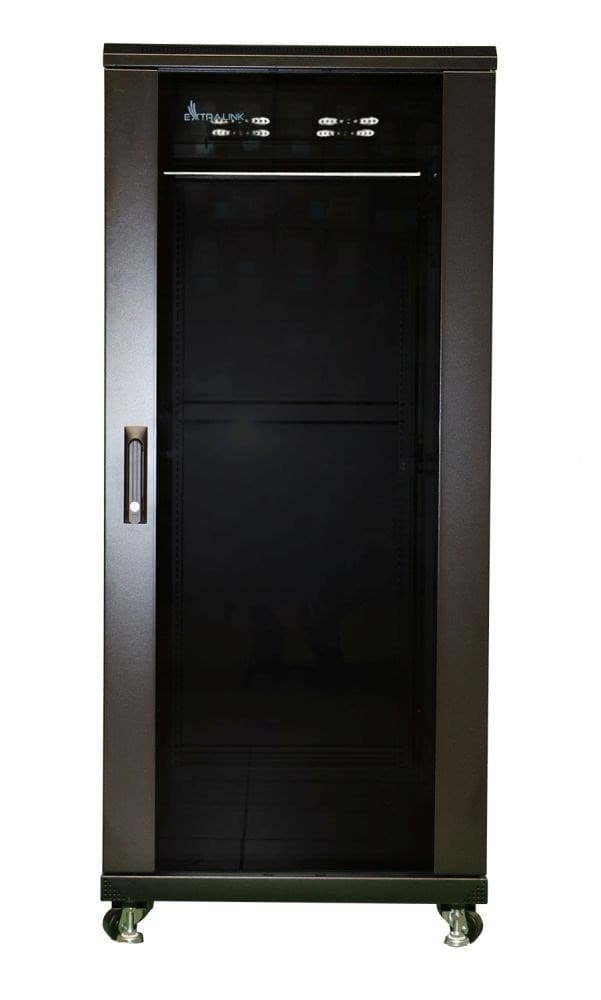 Szafa rack Extralink 27U 600x1000 Czarna Stojąca