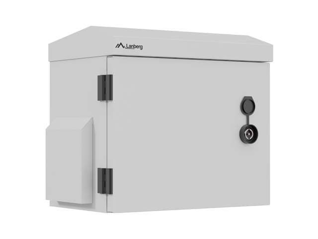Szafa rack wisząca 10 cali hermetyczna IP55 montaż na ścianie lub słupie 320x220x300 mm szara Lanberg