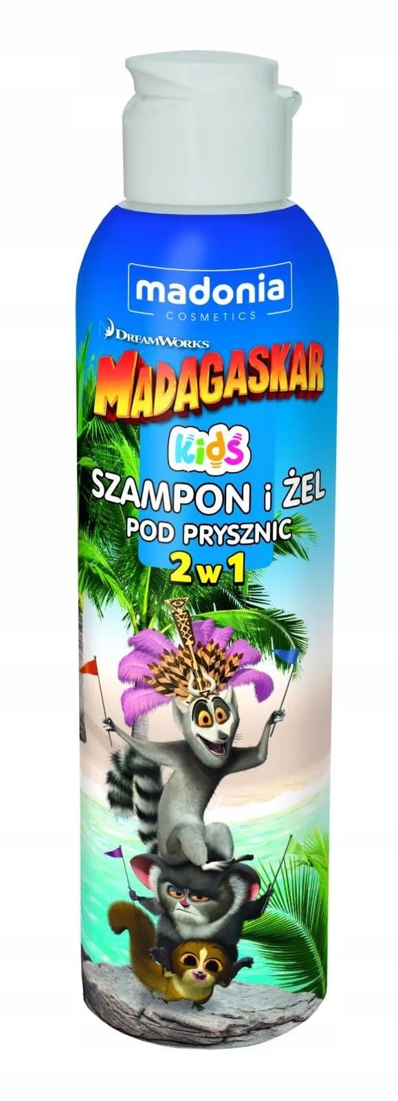 Madonia Kids 2w1 Szampon i Żel pod Prysznic Madagaskar 300 ml