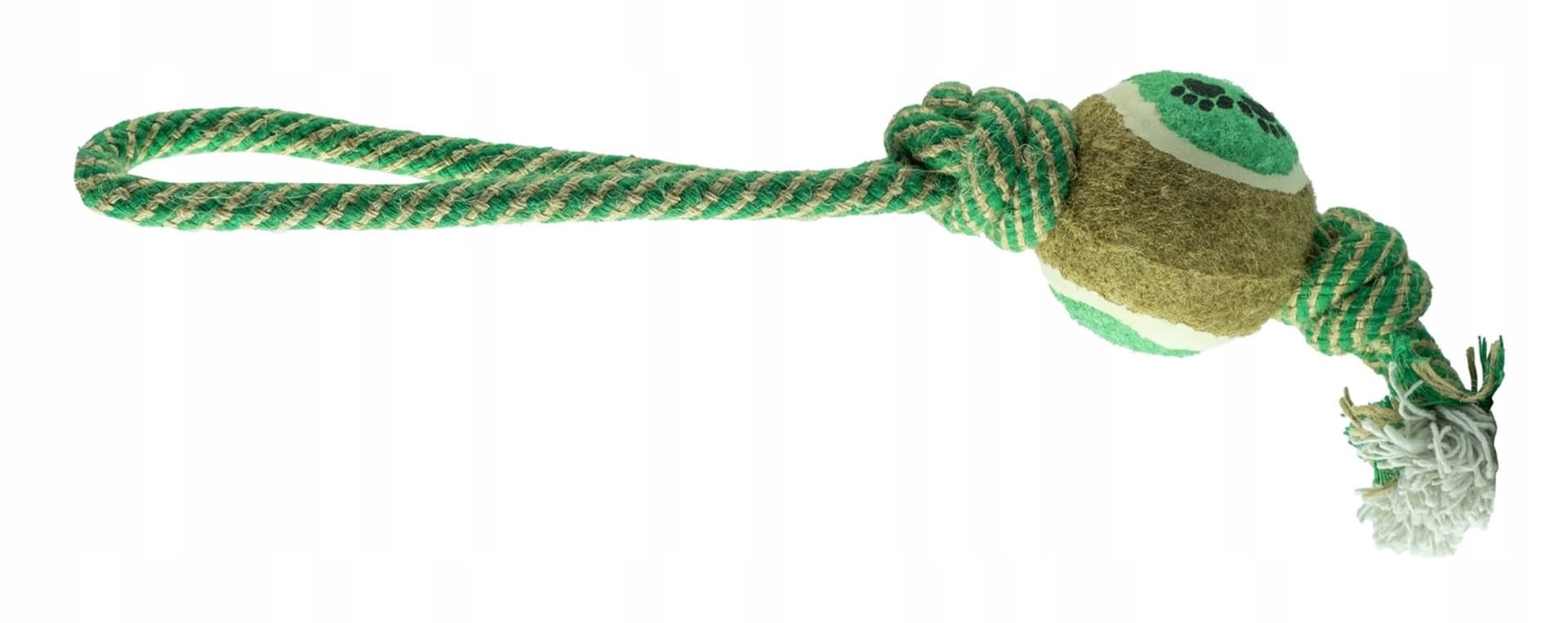 Szarpak dla psa do zabawy z piłką 34 cm