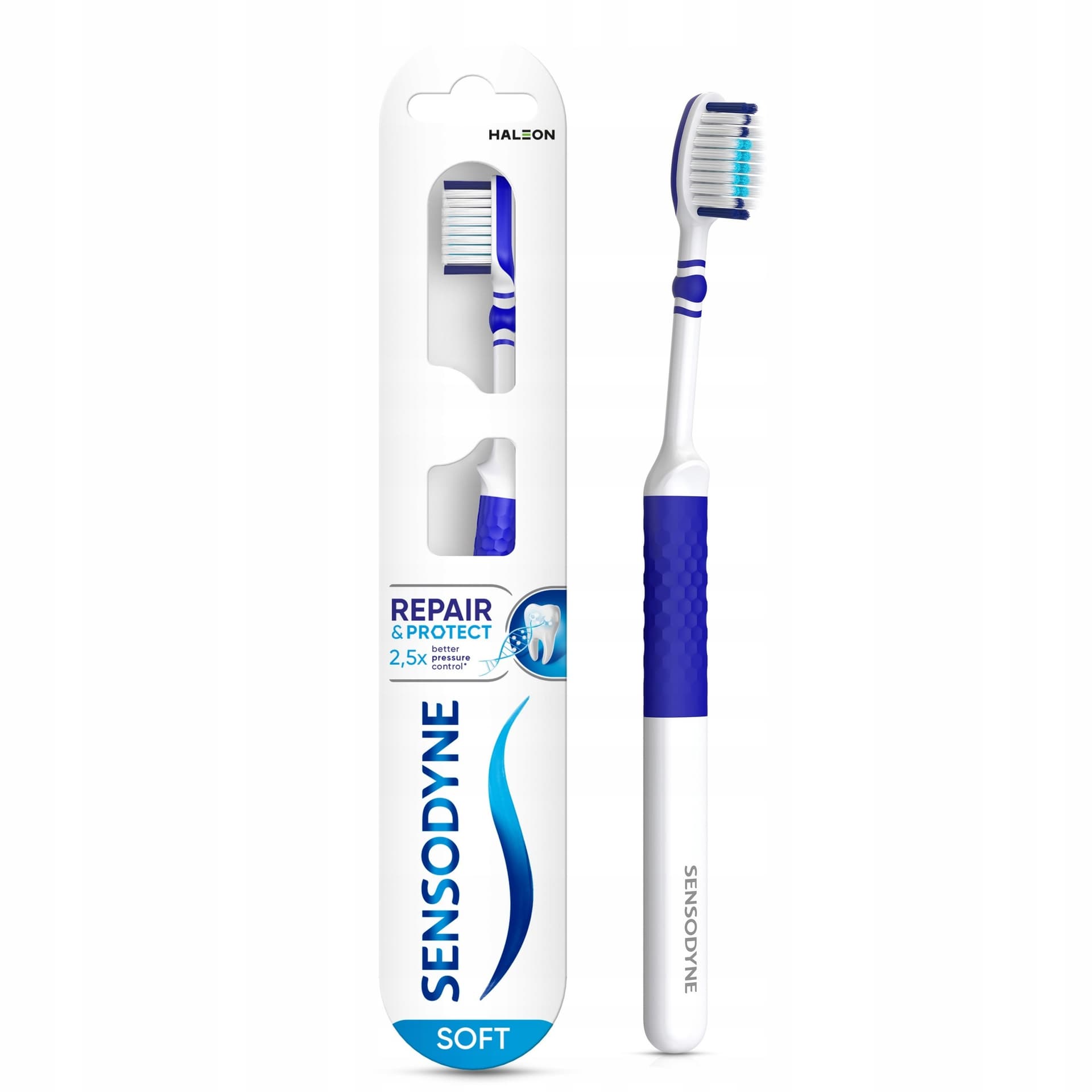Sensodyne Odbudowa i Ochrona Szczoteczka soft delikatna do nadwrażliwych zębów z cienkim włosiem