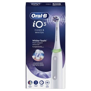 Szczoteczka elektryczna iO 3 biała Oral-B z technologią Gum Guard