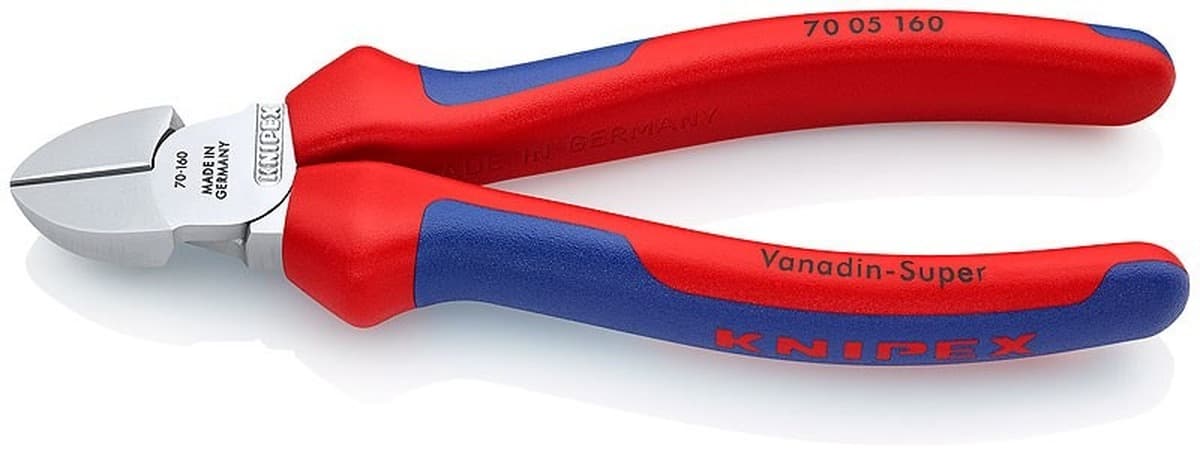 Szczypce tnące ukośne Knipex 160 mm izolowane stal chromowo-wanadowa