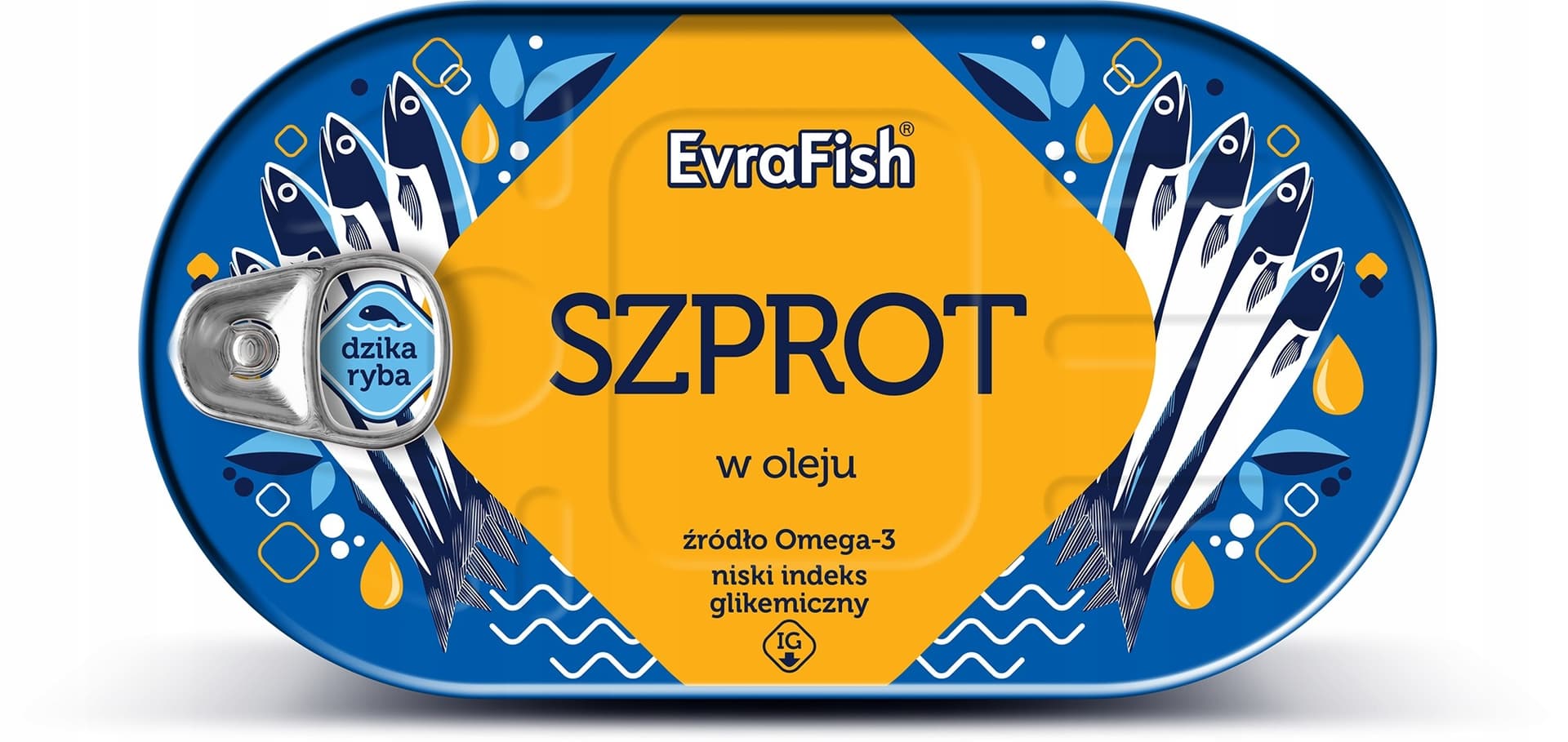 EVRAFISH Szprot w oleju tłoczonym na zimno 170 g