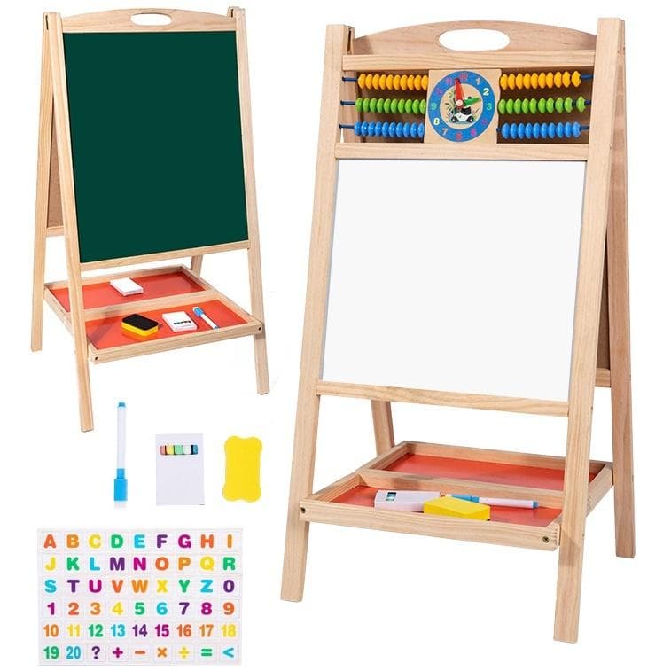 Tablica dwustronna drewniana 70 cm Trifox