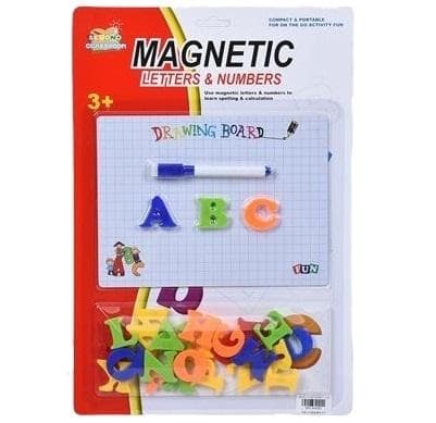 Zabawka tablica magnetyczna z literkami i markerem