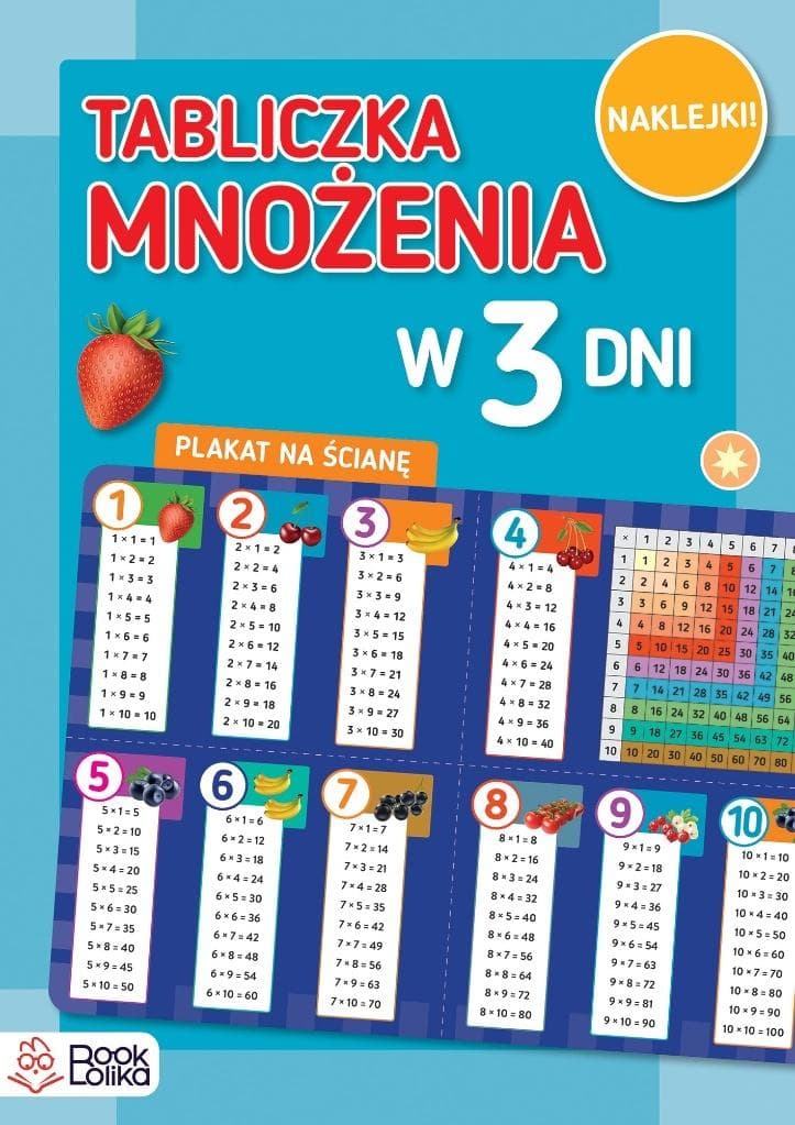 Tabliczka Mnożenia w 3 Dni - Książka dla dzieci