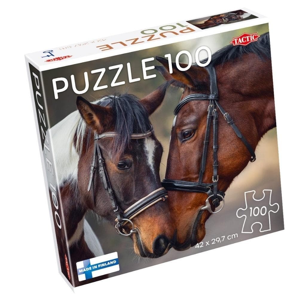 Tactic Puzzle 100 elementów Zakochane Konie