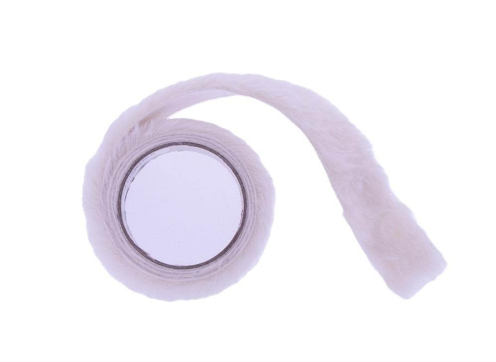 Ozdoby dekoracyjne taśma sztuczne futro 2,5 cm x 1 m