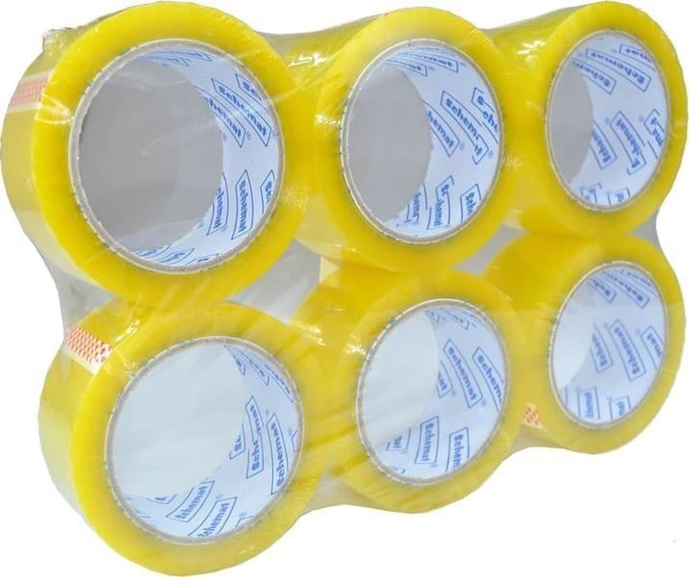 Taśma klejąca przezroczysta 48 mm x 60 m 6 sztuk