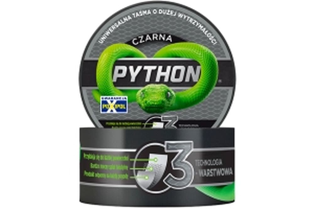 Taśma naprawcza Python czarna