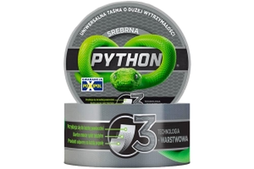 Taśma naprawcza srebrna PYTHON uniwersalna mocna