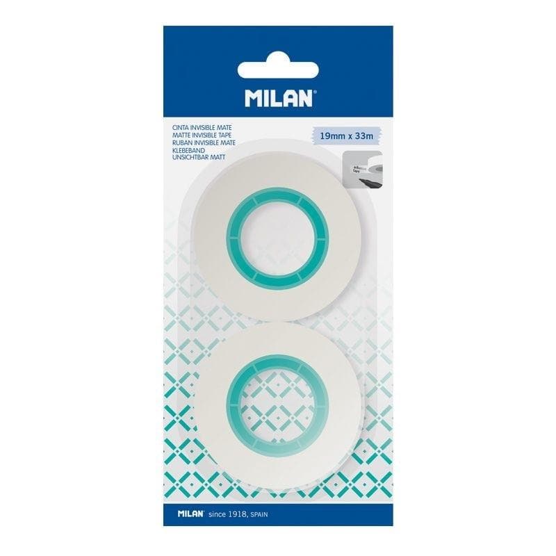 Milan Taśma niewidoczna 19 mm x 33 m 2 sztuki