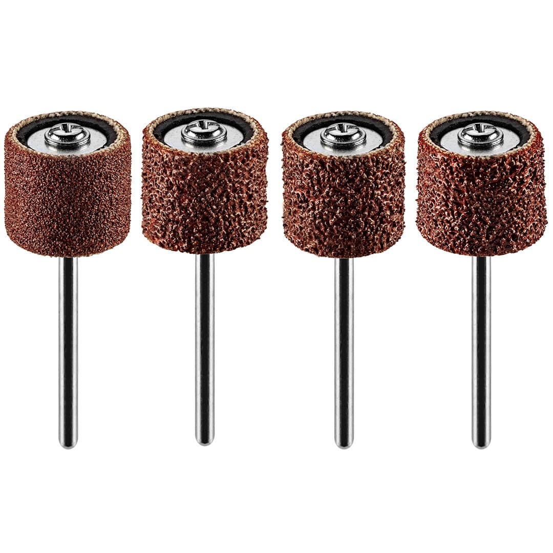 Taśma szlifierska 12.7 mm, gradacja K60, K80, K120, K240, zestaw 100 sztuk z trzpieniem 3.2 mm