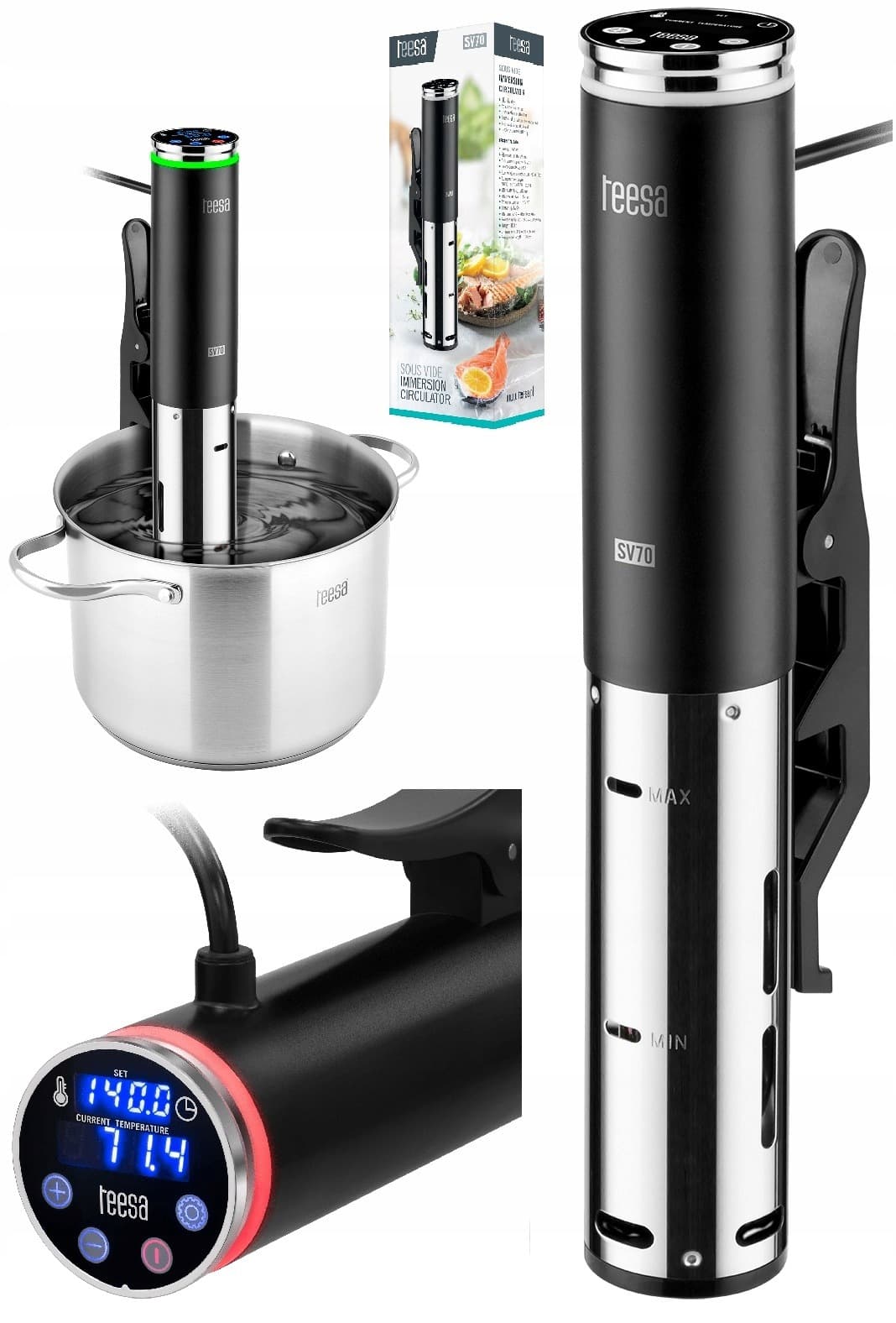 Teesa SV70 Cyrkulator Sous Vide do Gotowania