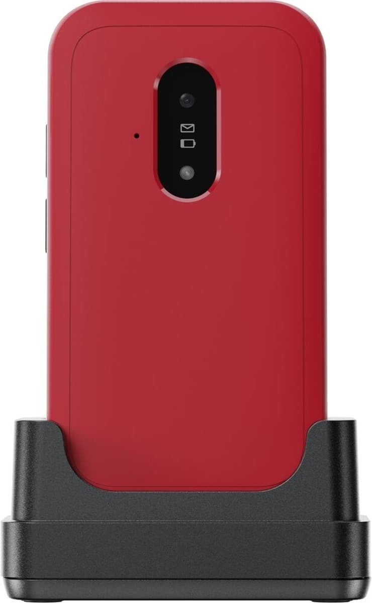Telefon funkcjonalny Doro Leva E22 czerwono-biały