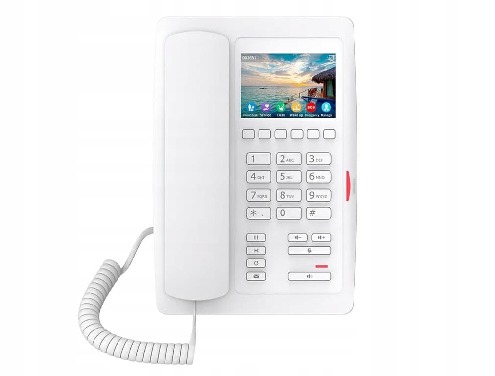 Telefon VoIP Fanvil H5W Biały 2 Linie LCD Wi-Fi