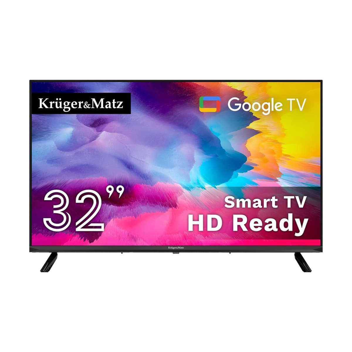 Telewizor Kruger&Matz 32" HD Google TV 5.0 z DVB-T2/S2/T/C H.265 HEVC
