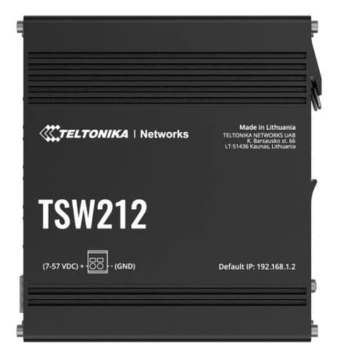 Teltonika TSW212 Switch Zarządzalny L2 Gigabit Ethernet Czarny