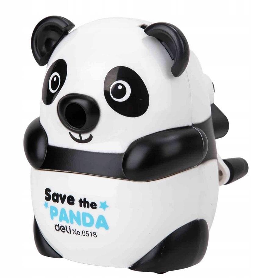Temperówka ręczna Deli Panda na korbkę dla dzieci