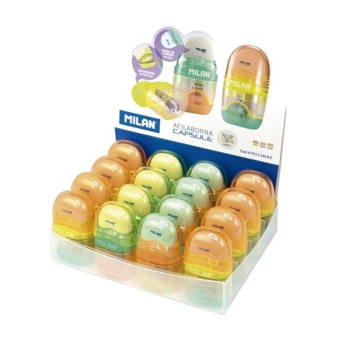 Temperówko-gumka Capsule New Look 16 sztuk MILAN