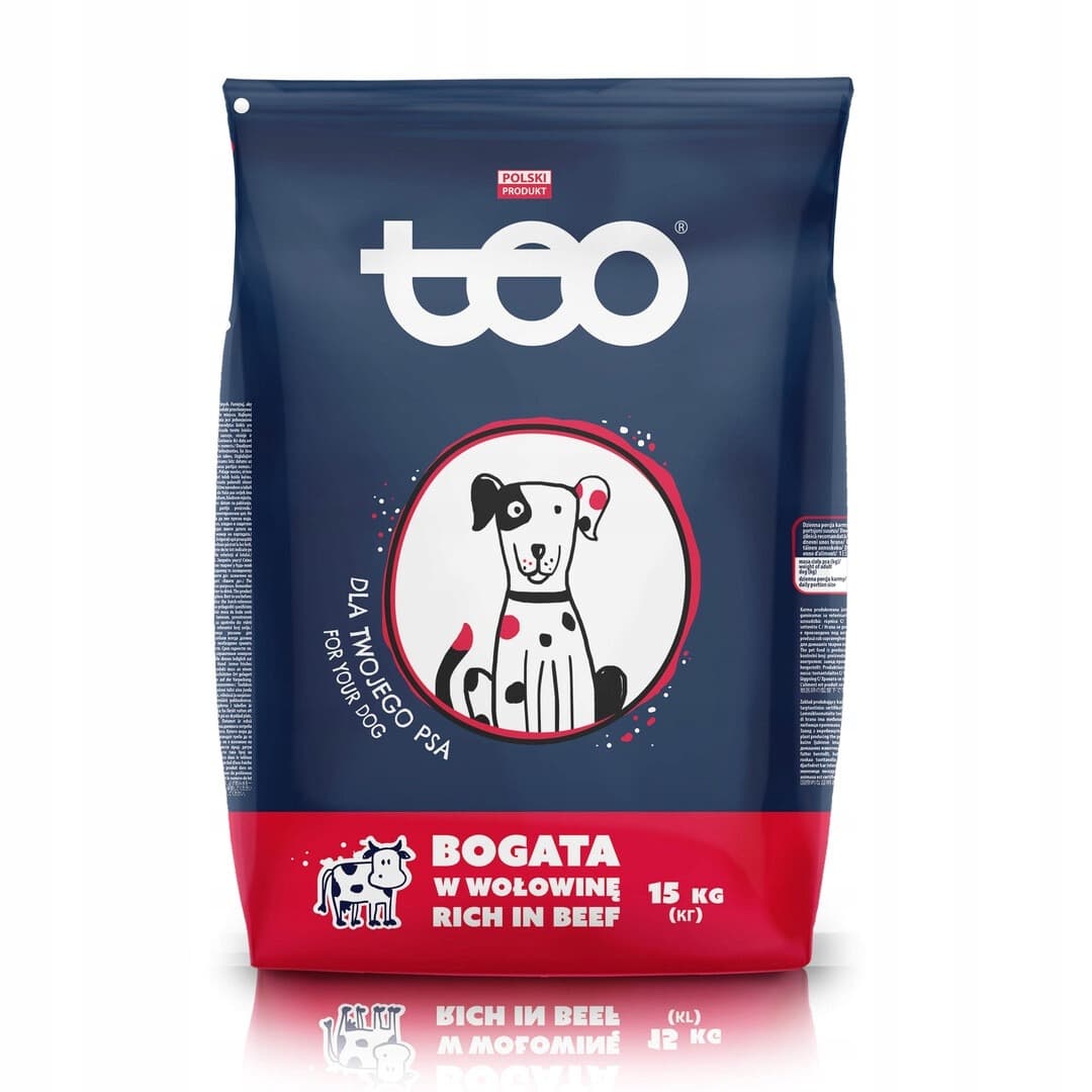 TEO Karma dla psa sucha bogata w wołowinę 15 kg