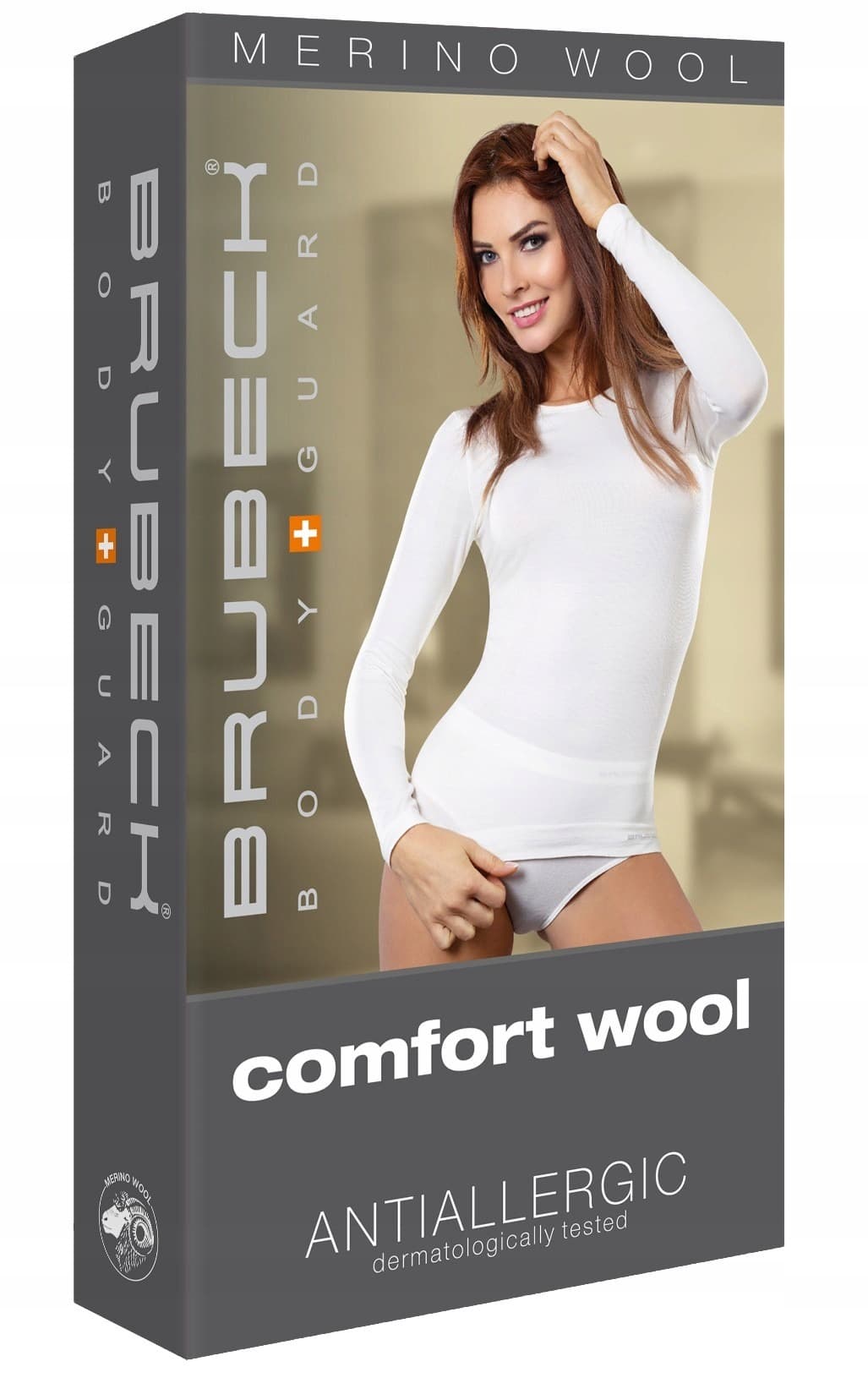 Termoaktywna koszulka damska Brubeck Comfort Wool LS11610, rozmiar M