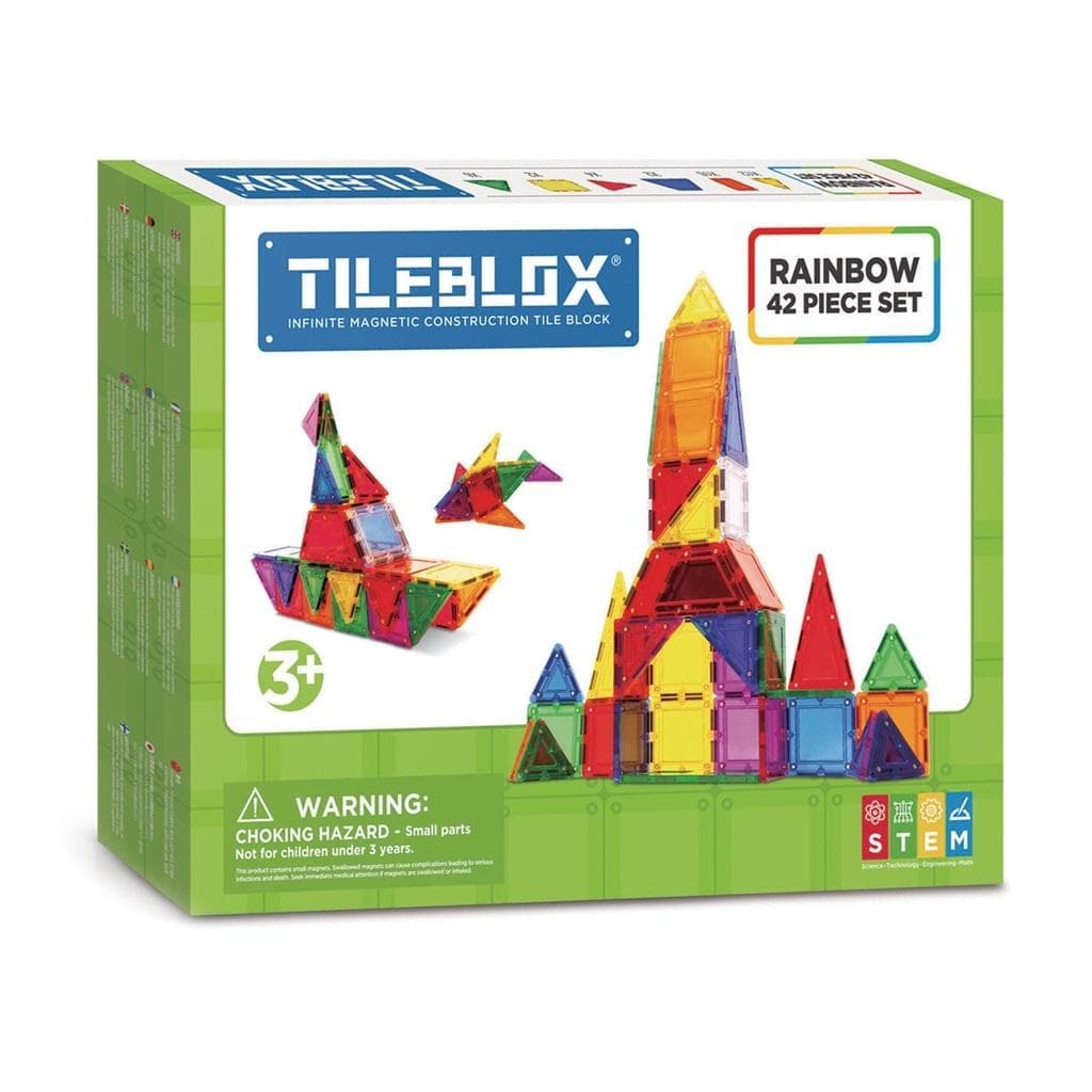 Tileblox tęczowy zestaw 42 elementy