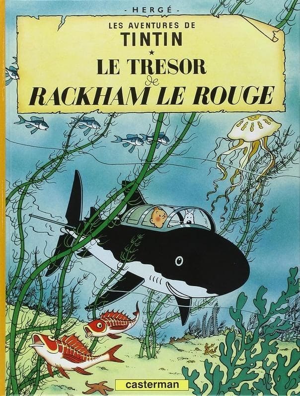 Tintin Skarb Szkarłatnego Rackhama - komiks Herge 62 strony